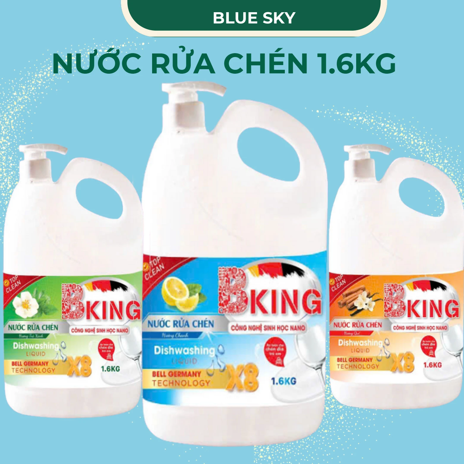 Nước rửa chén 1.6kg